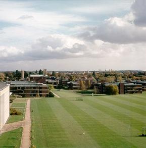Churchill College from the air.